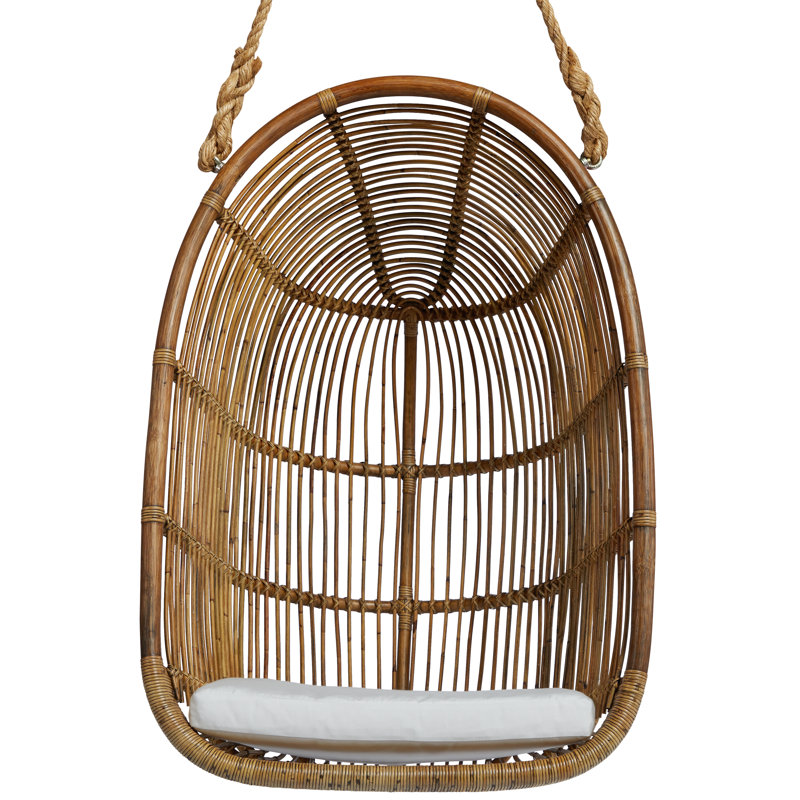 Renoir Originals Swing Chair, White Canvas, Antique