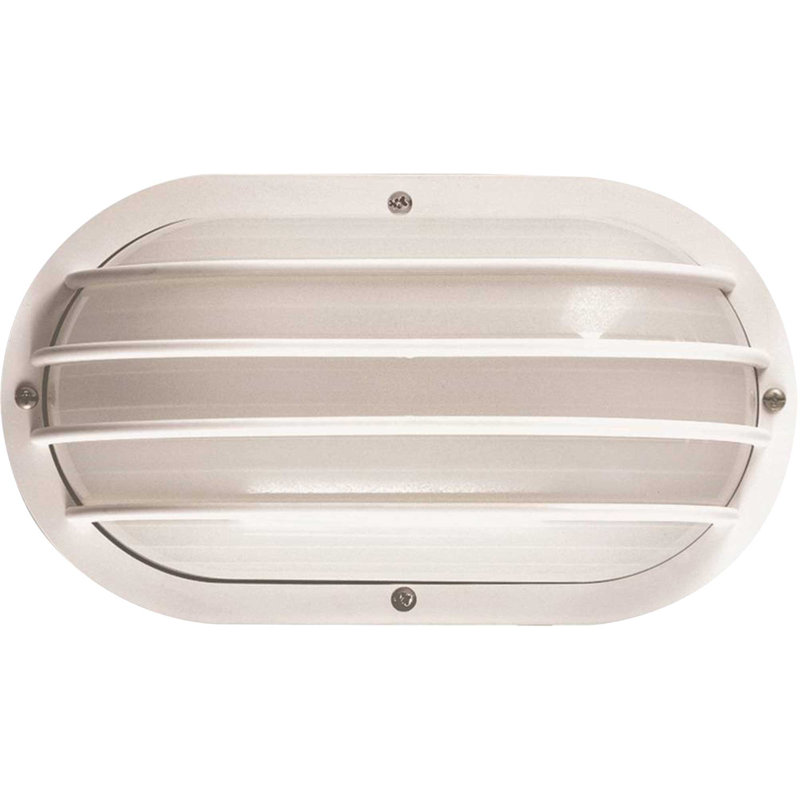 Mini-plafonnier encastré en forme de cage en polycarbonate blanc d'intérieur ou d'extérieur 1 lumière Mellal