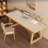 Burlywood Rectangular Solid Wood desks-1688984363