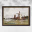 Moulin à vent à Zaandam, 1871 - Claude Monet - Toile encadrée sur mesure-241321484-241321491-241321532