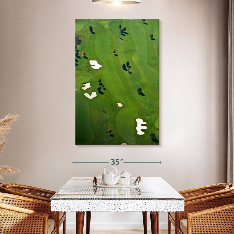 Sireci Golf Course From Above, 51" H x 34" W