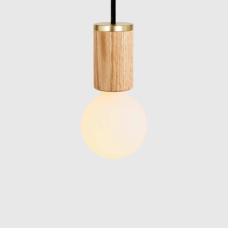 Sphere 1 - Light Single Pendant, Oak