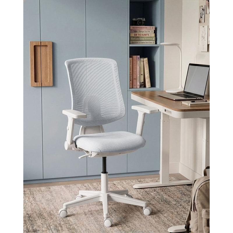 Beliani SERO Fabric Office Chair, Grey, Grey
