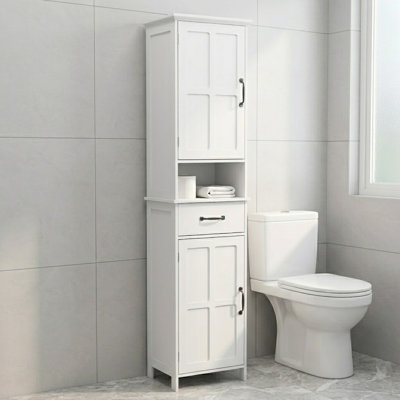 Jauregui Freestanding Linen Cabinet