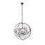 Lustre en forme de globe à 6 lumières de style bougie avec détails en cristal Svante-22859127-22859126