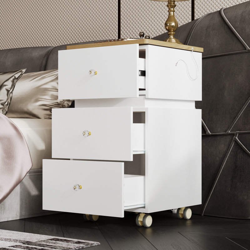 Lifting Vanity Desk With Flip Top Mirror And 360°Rotation Top
