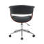 Rhodes Faux Leather Mid-Century Office Chair-1030724620