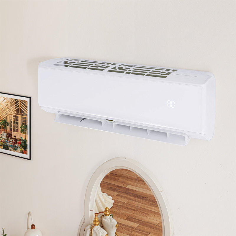 Mini système de pompe à chaleur à deux blocs 27 000 BTU climatiseur à deux zones sans conduit 12 000 BTU