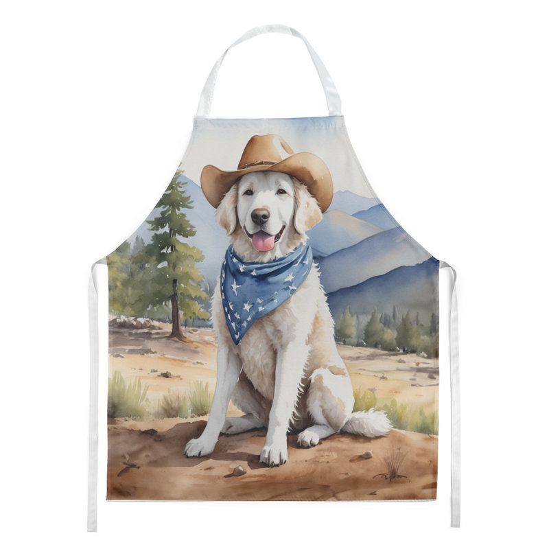 Tablier de bienvenue Kuvasz Cowboy