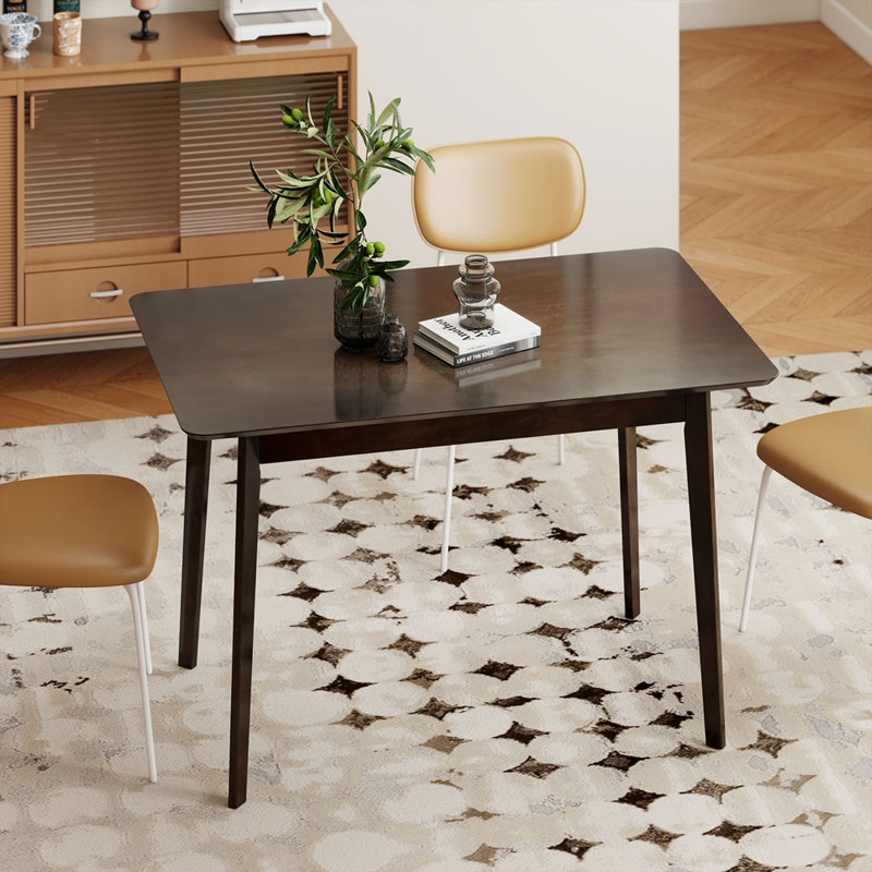 Table de salle à manger moderne du milieu du siècle de 119 cm (47 po) pour 4 personnes