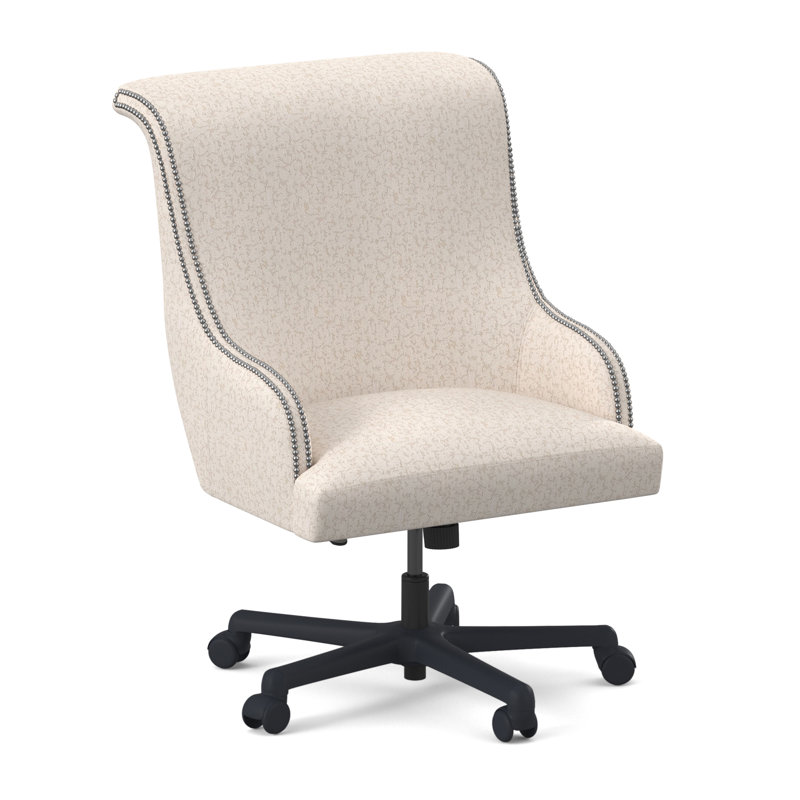 Fauteuil de direction Madison, Petit étain, Lin de Venise