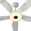 Ventilateur de plafond standard à DEL à 5 pales Ahriya avec télécommande et ensemble d'éclairage inclus-82793026-78298008