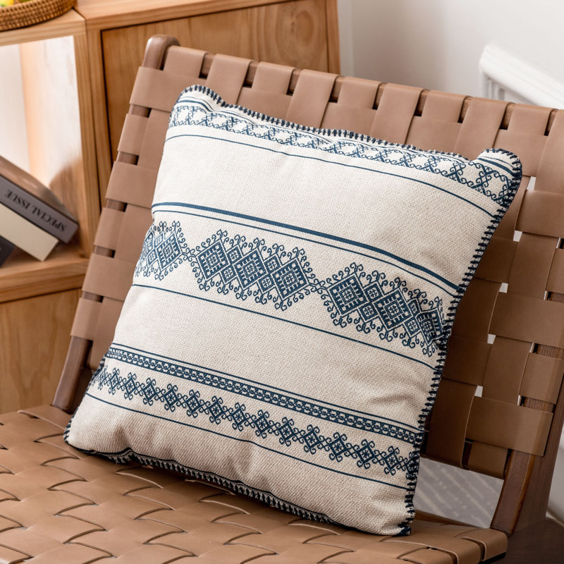  Housse et insert de coussin carré moderne moderne, 18 po x 18 po