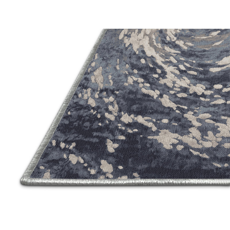Machine Washable White Area Rug, Rectangle 3' x 5'