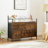 Cesare 5 - Drawer Dresser TV Stand, Industrial Storage Dresser for Bedroom with 5 Drawers, Rustic Brown Wide Chest of Drawers, Storage Organizer Unit with Fabric Bins for Closet, Entryway, or Living Room-883745113