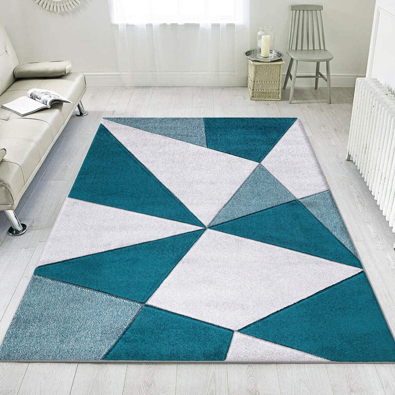 Javonte Geometric Indoor / Outdoor Area Rug, Rectangle 80cm x 150cm