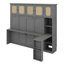 Lit escamotable mural Murphy avec bureau et armoires pour bureau personnel-954486672
