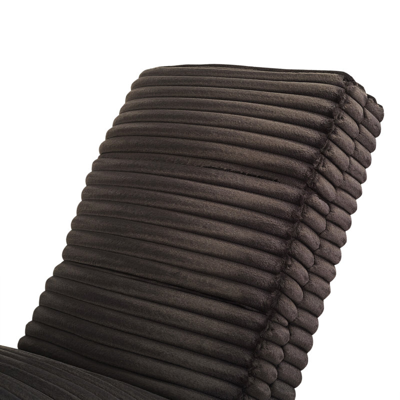 Catosha Upholstered Chaise Lounge, Catosha Black Polyester