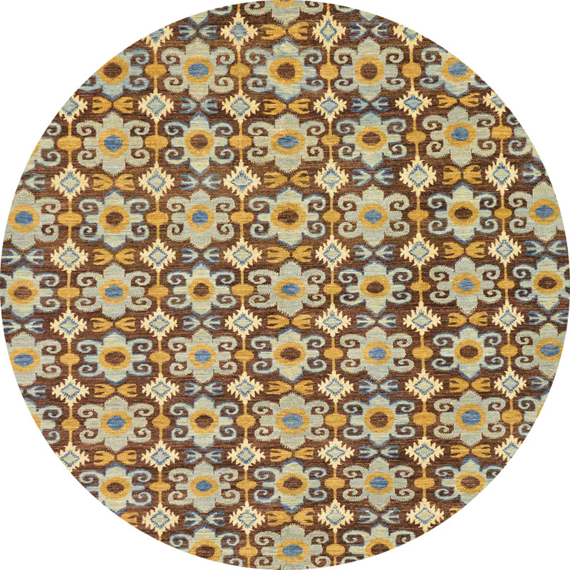 Tapis abstrait moderne 30, Rond 8 pi