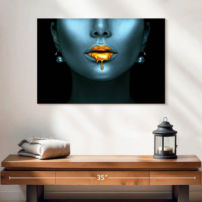 Shuttleworth Liquid Gold Lips, 8" H x 12" W