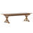 Eternity Rectangular Solid Pine Farm Dining Table with Folding X-Style Legs-88870828-88870827