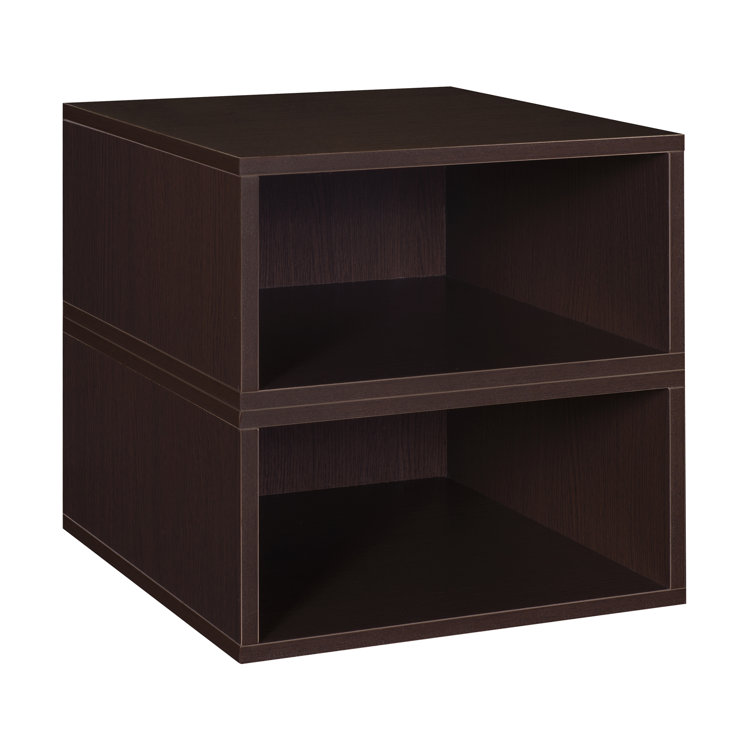 Neldean Storage Organizer Open Bookshelf Set- Half Size Cubes