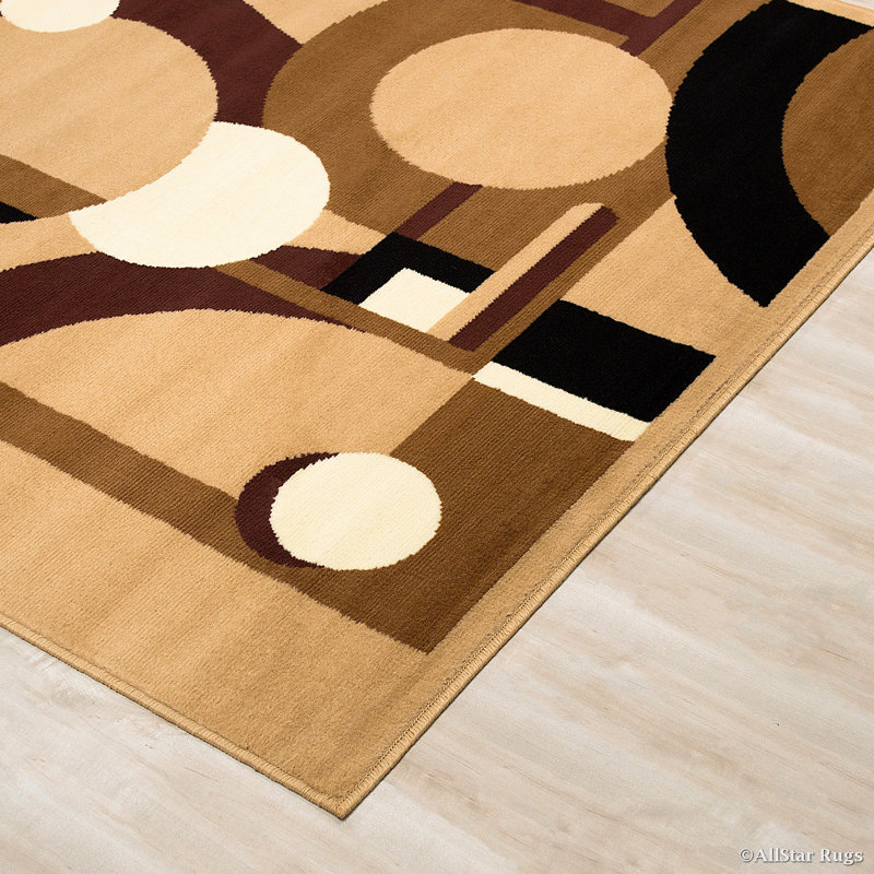 Geometric Indoor Rug, Rectangle 5' x 7'
