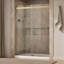 Levity Plus Less Sliding Shower Door, 81-5/8" H x 56-5/8 - 59-5/8" W, With 3/8" Thick Crystal Clear Glass-1606136320
