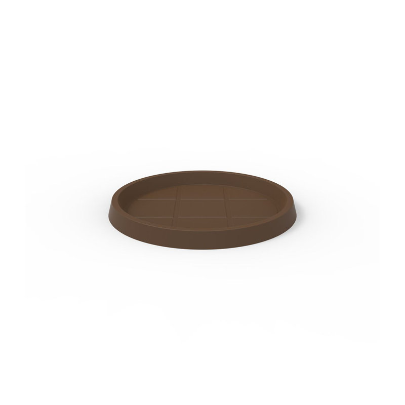 Round Saucer, 2.25" H x 24.75" W x 24.75" D, Brown