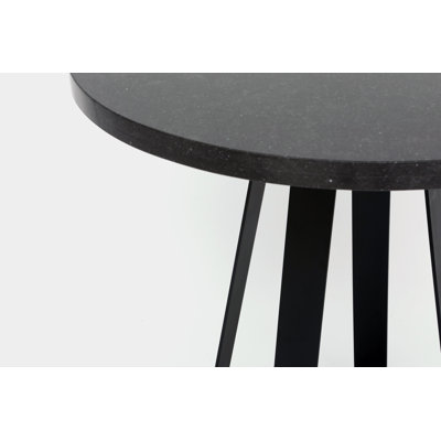 Sea Smoke Round Stone Top Dining Table