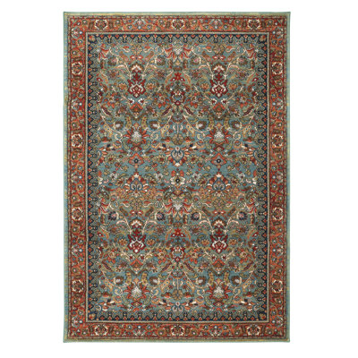 Spice Market Tigris Plush Pile Stain/Fade Resistant Polyester Woven Floral Indoor Area Rug