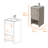 Chariot Free Standing Vanity Cabinet, One Open shelf-828484