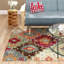 Tapis rouge / beige / brun en laine touffeté à la main Jadarrien-31335738