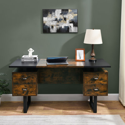 Sousa Modern Computer Desk Office Desk with 4 Large Drawers