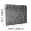 Trees Silhouette Floral Metallic Wallpaper Roll-1216319950