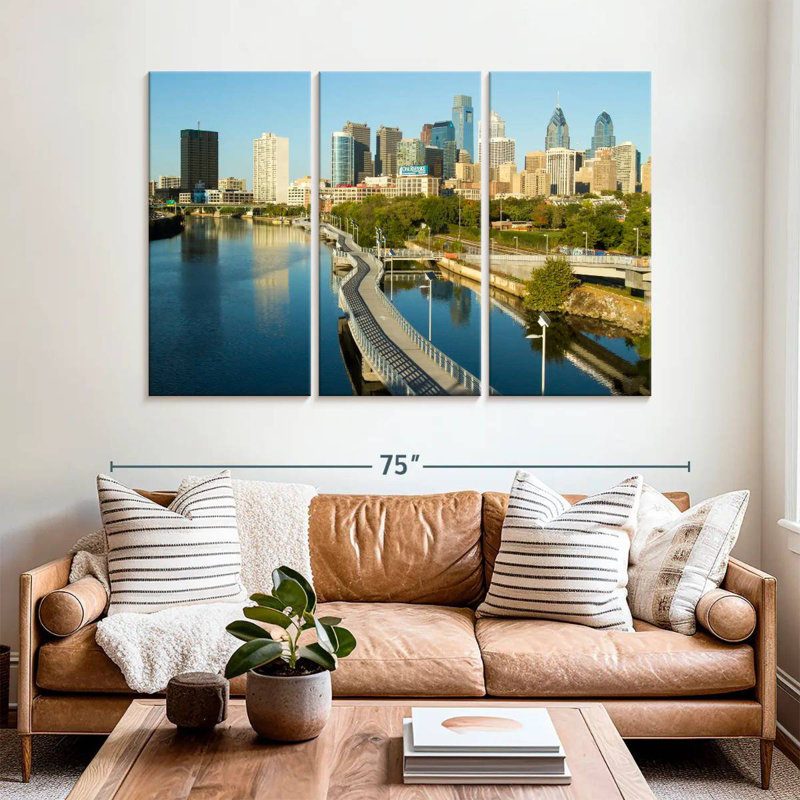 Nicci Schuylkill River Philadelphia, H 42 po x l 65 po