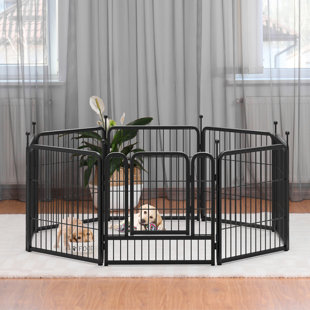 Dog Fence 8 Super Heavyduty Fencing Panels Wall Attachable – PetJoint