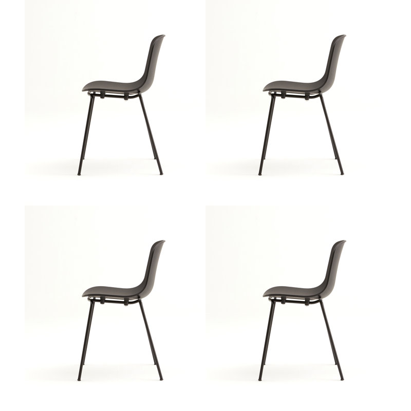 Chaise empilable Holi, Noir