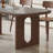 Casual simple rectangular dining table set-106917016
