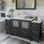  Ensemble de meuble-lavabo simple 60 "avec miroir 60"-27042753