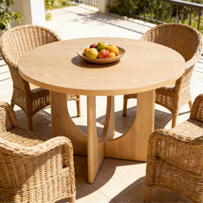 Table de salle à manger 48 "ronde - N771P240935K, Naturel