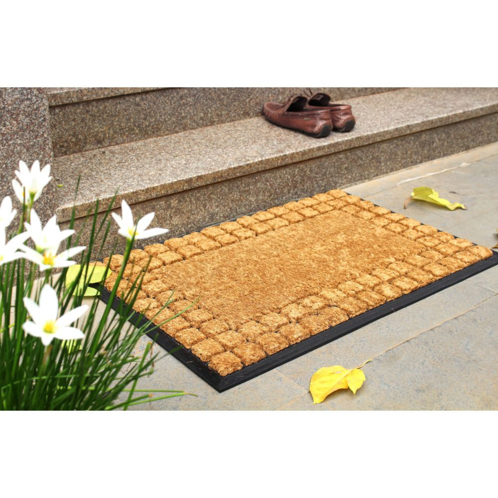 Eaton Non-Slip Geometric Outdoor Doormat