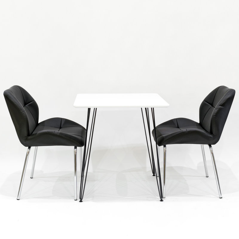 Maguire 2 - Person Dining Set, Black