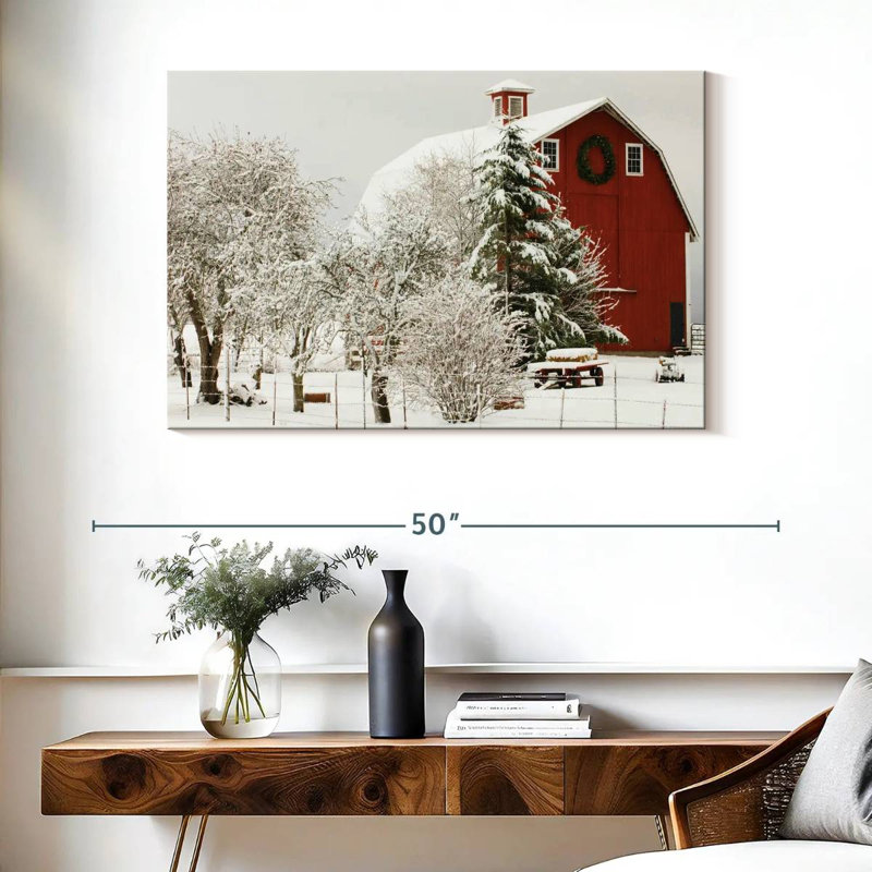 Lilie Festive Barn, 26" H x 39" W