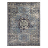 Distressed Homage Hand Knotted Wool Oriental Area Rug