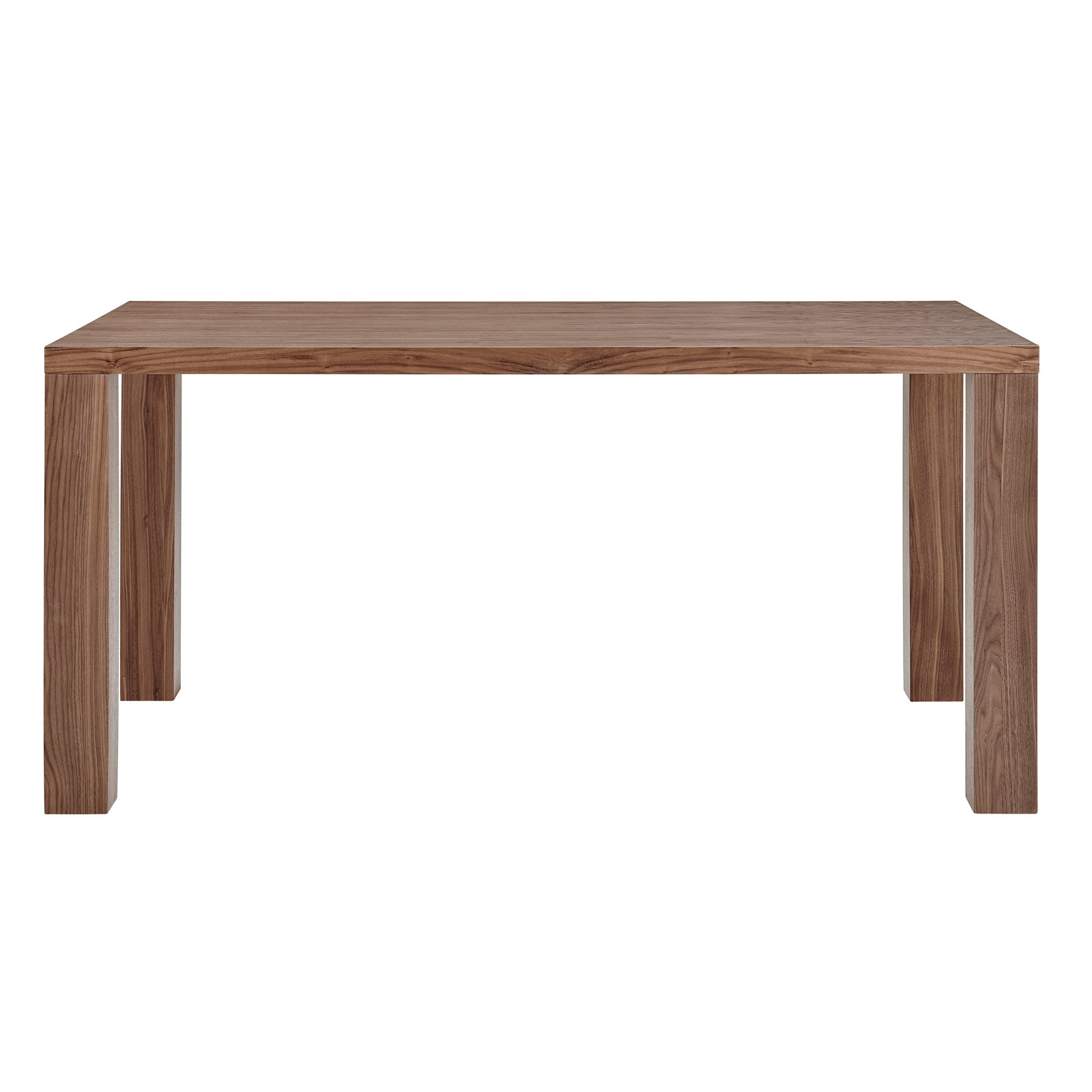 Carson 63" Dining Table, Walnut, 30" H x 63" L x 35.5" W
