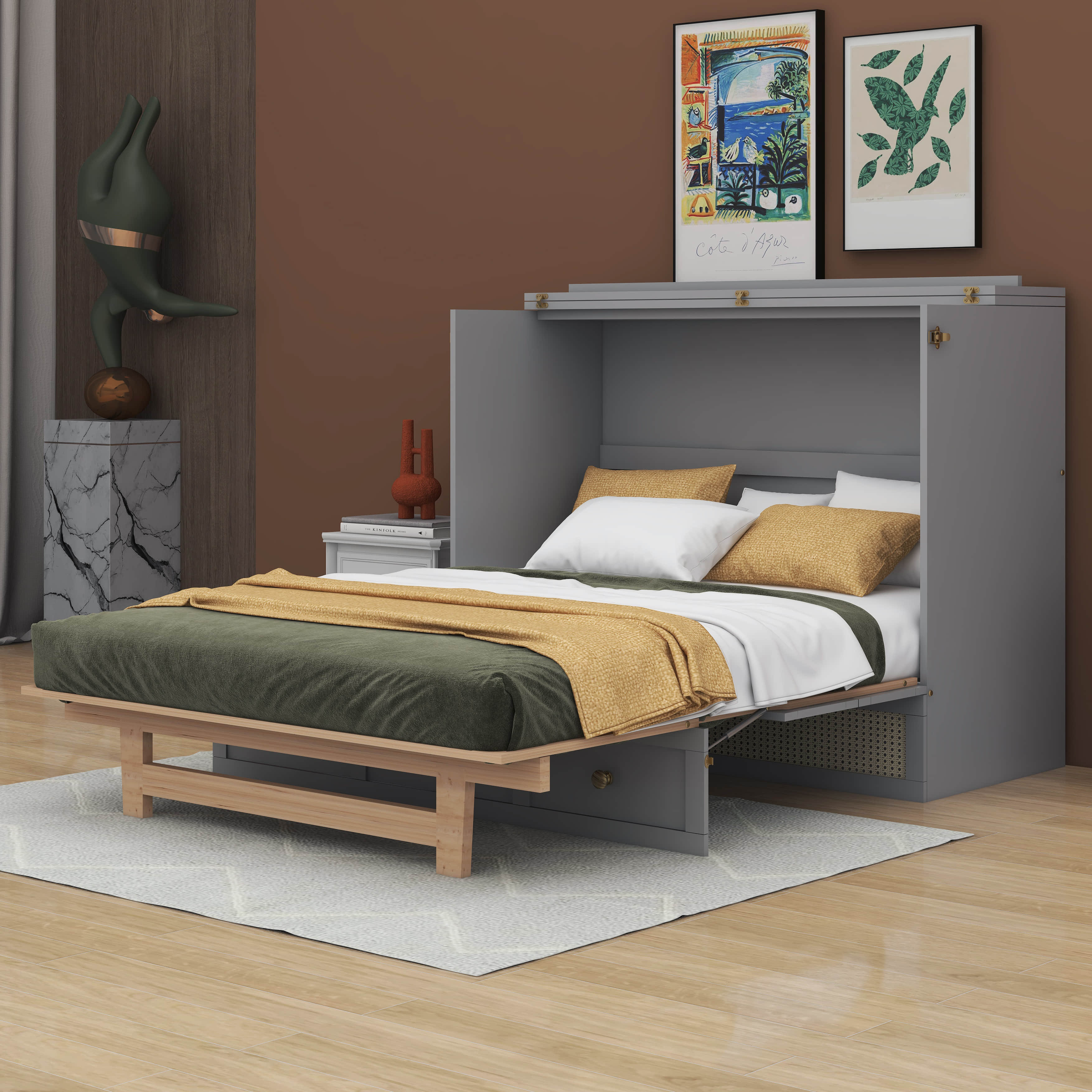 Bay Isle Home™ Akeia Murphy Storage Bed | Wayfair