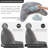 Extra Large Reading Pillow For Adults (Bed) - Backrest With Arms, Detachable Neck Cushion, Side Pocket & Shredded Foam, Washable Cover