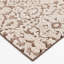 Tapis ivoire / brun en polyester Bungalow Plath Tevin Bungalow-116622430
