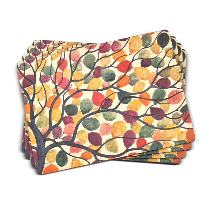 Napperon Pimpernel Dancing Branches 15,7 po x 11,7 po